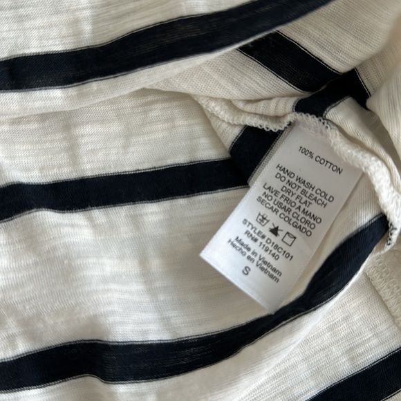 NWT Double Zero Striped Tank Top Sz SM - Picture 2 of 5